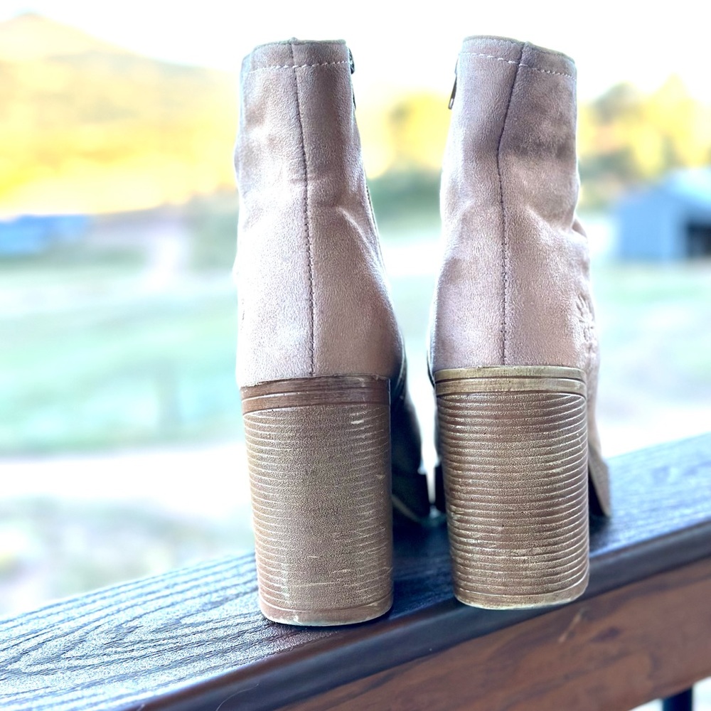 C&C California Faux Suede Short Boots. - Picture 3 of 6